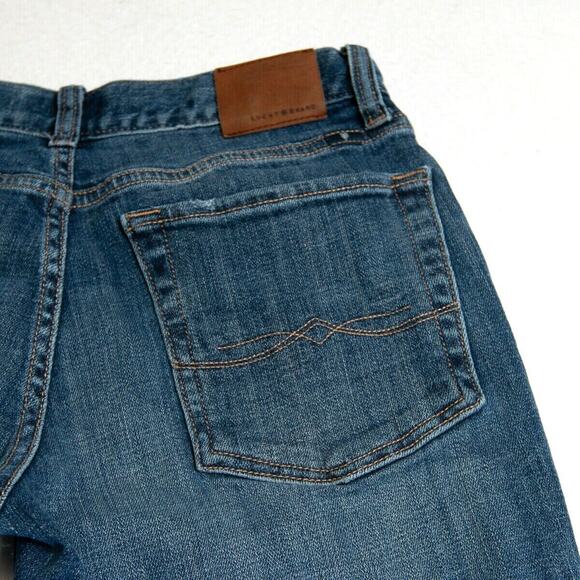 Lucky Brand Jeans Womens 2 - 27x29 Sienna Tomboy Straight Fit Med Blue Wash - Picture 8 of 10